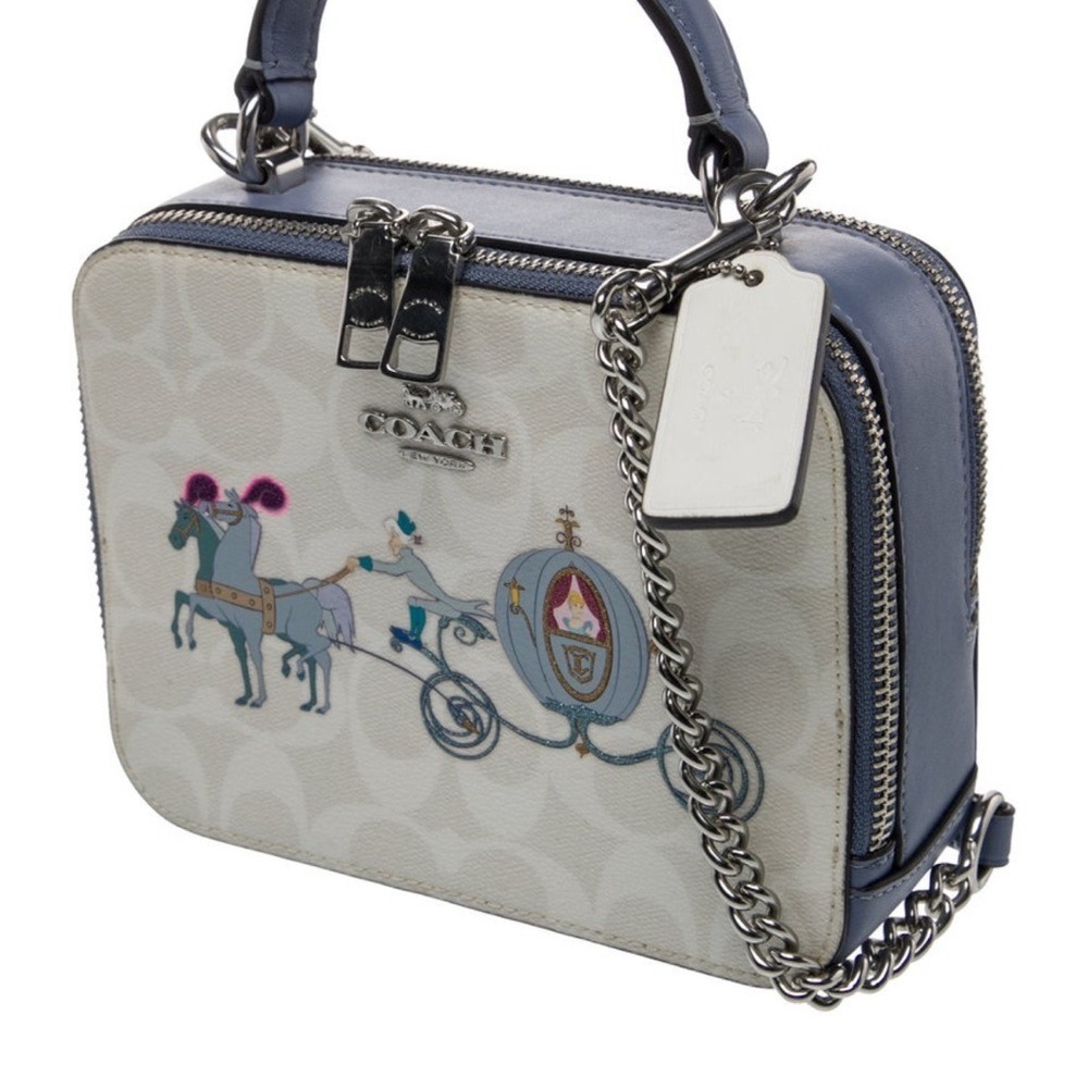 COACH Disney X Coach Cinderella Carriage Crossbody In Signature Canvas - Picture 4 of 12